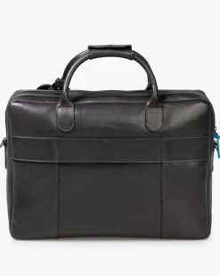 Office bag leer zwart