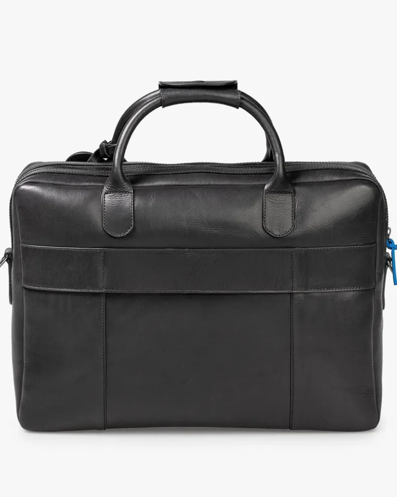 Office bag leer zwart