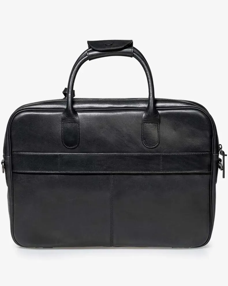 Office sleeve leer zwart