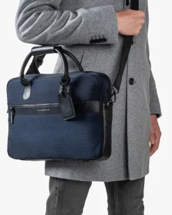 Office sleeve textiel blauw